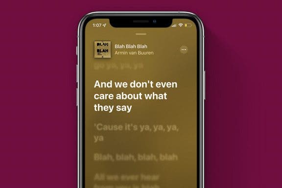 Image for article: How to Share Apple Music Lyrics & Song Clips on iPhone