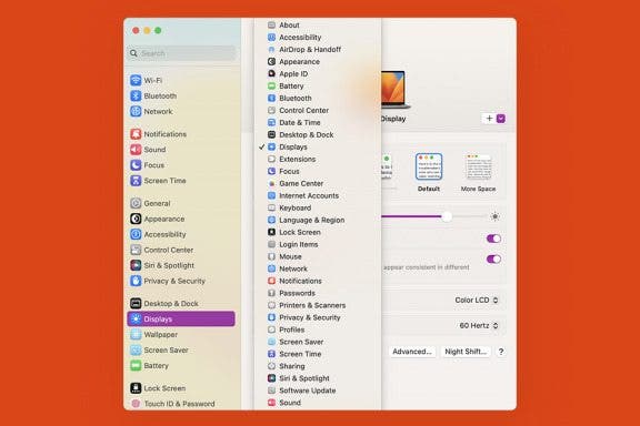 Image for article: View Mac System Setting Options in Alphabetical Order