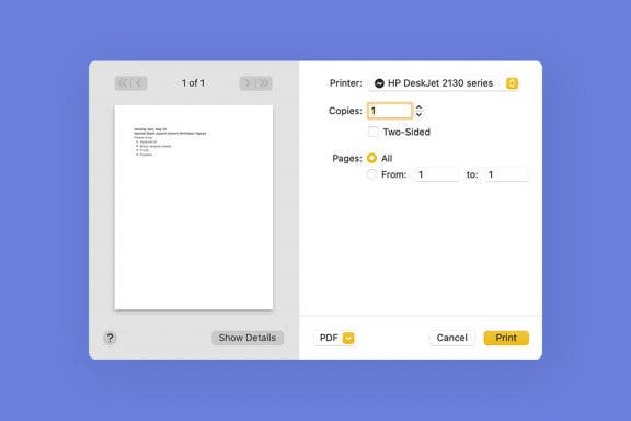 Image for article: How to Print on Mac