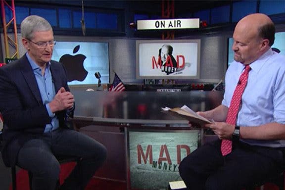 Image for article: Tim Cook on Mad Money: “We’re Going to Give You Things That You Can’t Live Without”