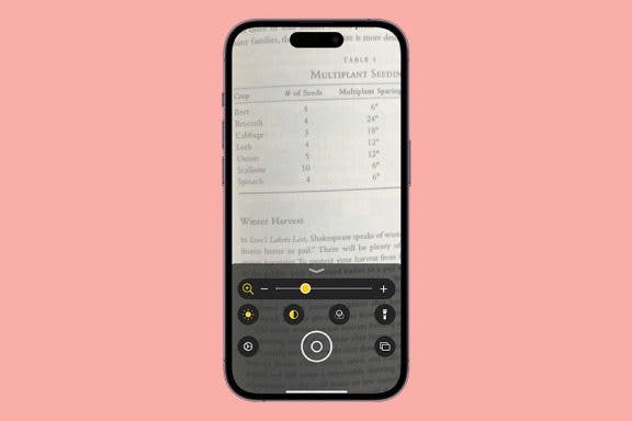 Image for article: How to Use the Magnifier on an iPhone or iPad