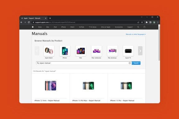 Image for article: How to Download Apple Self Service Repair Manuals for Your iPhone
