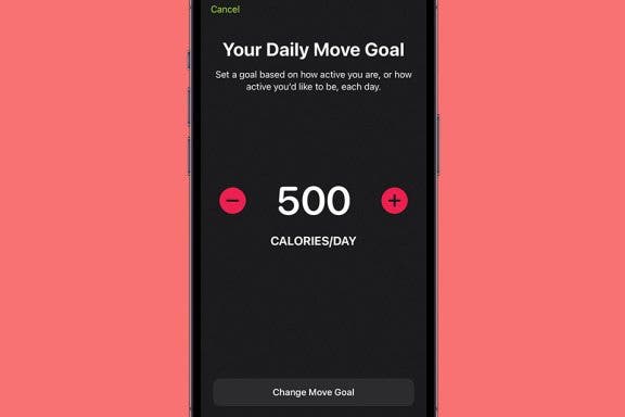 Image for article: Set Daily Move Goals on Your iPhone Fitness App
