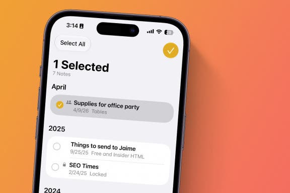 Image for article: Move a Note into a Folder in the Notes App