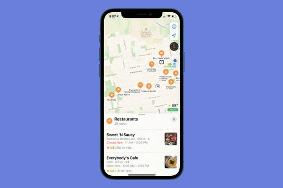 Image for article: How to Get Apple Maps Nearby Suggestions