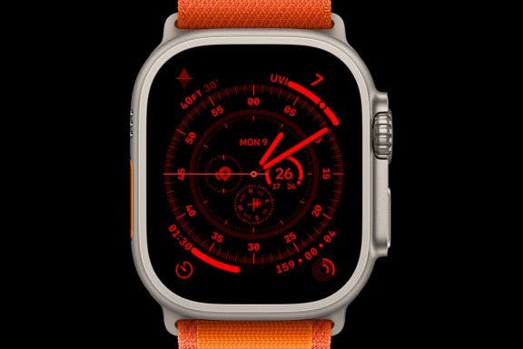 Image for article: Apple Watch Ultra Night Mode: Turn Your Watch Red at Night