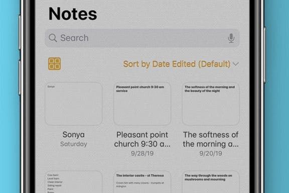 Image for article: How to View Notes in Gallery View in the Notes App