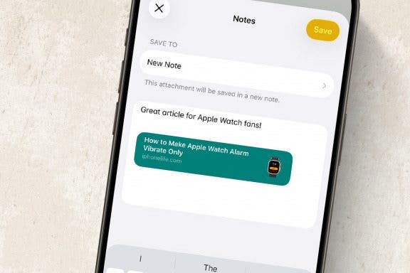 Image for article: The Quickest Way to Save a Website to the Notes App