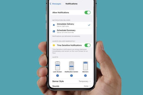 Image for article: How to Turn Off Deliver Quietly on iPhone