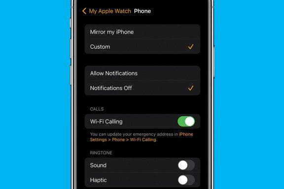 Image for article: How to Turn Off Apple Watch Phone Call Notifications