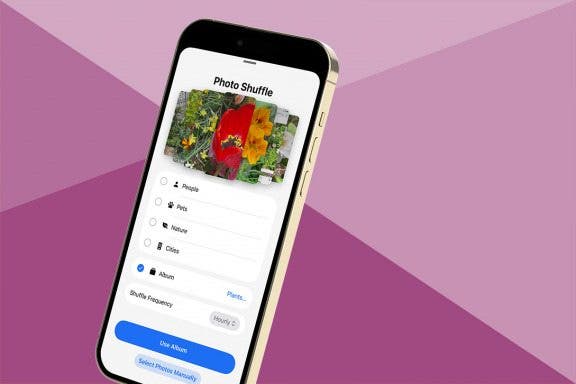 Image for article: Use Album Photo Shuffle on iPhone Lock Screen