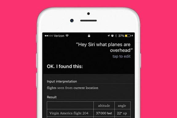 Image for article: “What Flights Are Overhead?” and Other Cool Things to Ask Siri When You're Bored