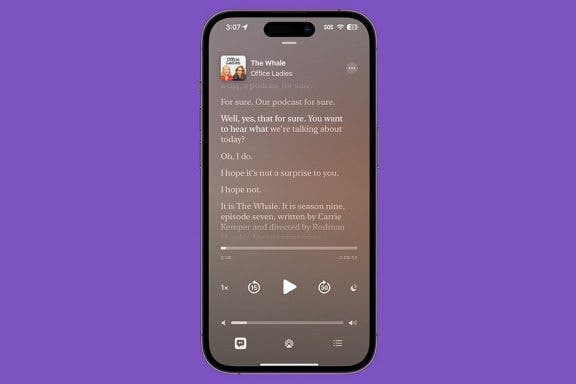 Image for article: How to See Podcast Transcripts in the Podcasts App