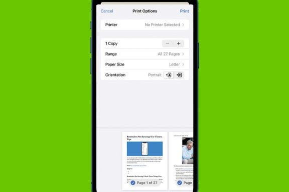 Image for article: How to Print without Ads from a Safari Webpage
