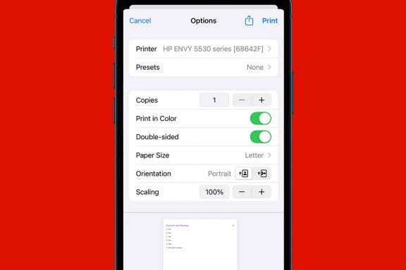 Image for article: How to Print Lists in the Reminders App