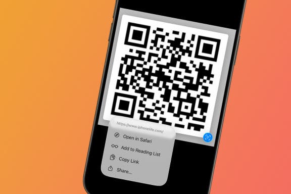 Image for article: Scan a QR Code on Your iPhone in Text or Email
