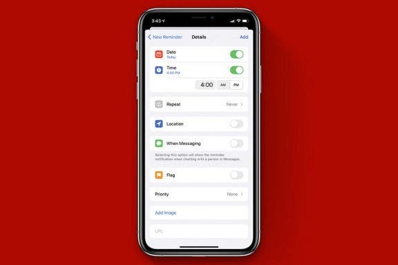 Image for article: How to Set a Reminder on Your iPhone or iPad