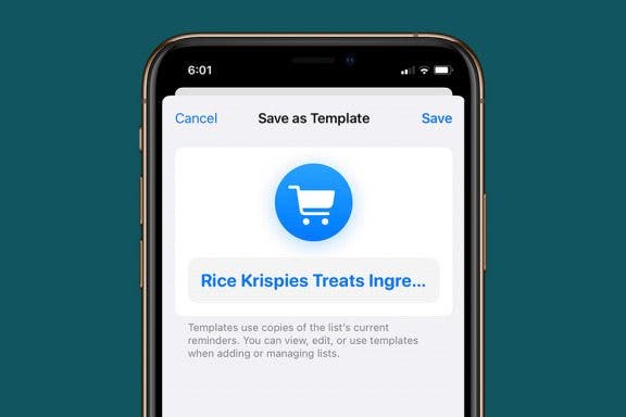 Image for article: How to Create Reminders Templates for iPhone