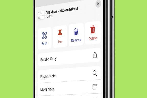 Image for article: How to Remove a Lock from a Note on iPhone in the Notes App
