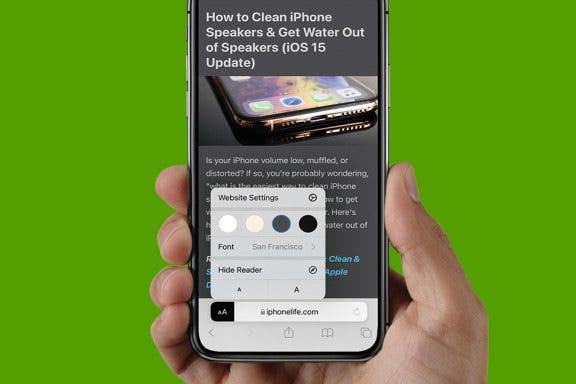 Image for article: How to Customize a Web Page in Safari Reader Mode