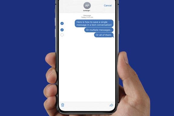Image for article: How To Save a Text Conversation on iPhone or Mac