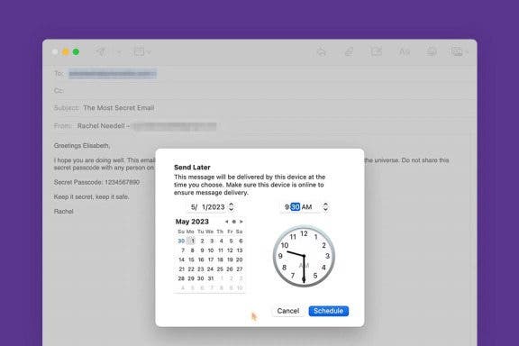 Image for article: How to Schedule an Email in Apple Mail on Mac