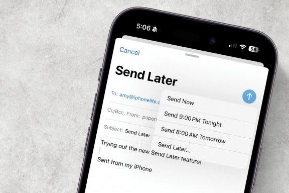 Image for article: How to Schedule an Email on an iPhone