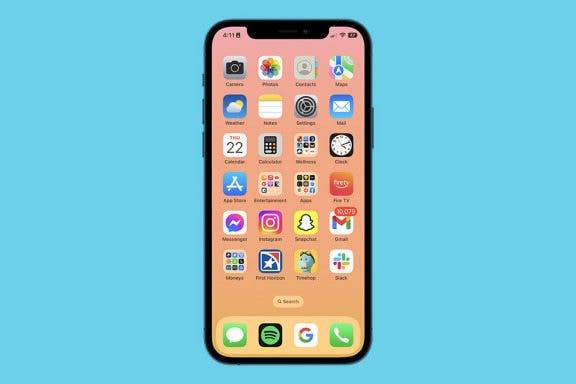 Image for article: How to Get Rid of the Search Bar on Your iPhone Home Screen