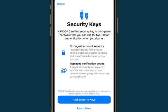 Image for article: Lock Your Apple Account with a Physical Key