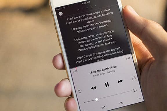 Image for article: How to See Lyrics on iPhone While Listening to Music 