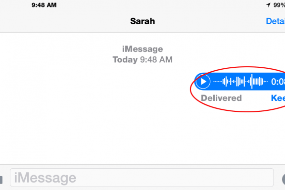 Image for article: Tip of the Day: Send Audio Messages in iOS 8