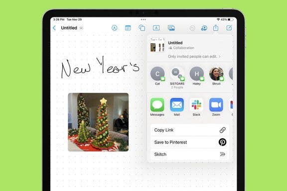 Image for article: How to Share a Board on Freeform on iPad for Collaboration