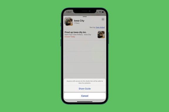 Image for article: How to Share a Guide from the Apple Maps App on Your iPhone
