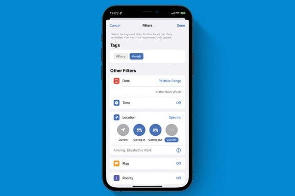 Image for article: Create a Smart List in the Reminders App