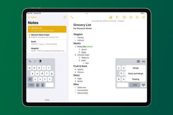 Image for article: How to Fix Split Keyboard on iPad