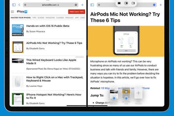 Image for article: How to Use Split View in Safari