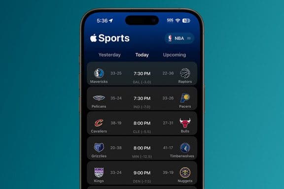 Image for article: Check Out Apple’s New Sports App