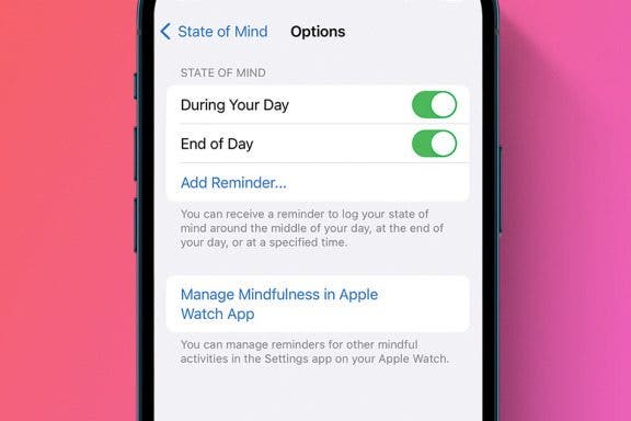 Image for article: Turn Off State of Mind Reminders on iPhone