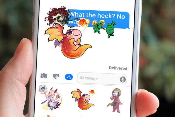 Image for article: How to Use Stickers for Text Messages on iPhone & iPad