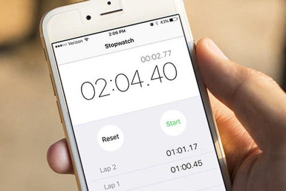 Image for article: How to Use the iPhone's Stopwatch