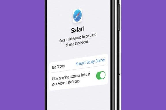 Image for article: How to Choose What Safari Tab Groups You Can See in Focus Mode