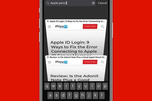 Image for article: How to Search the Safari Tabs on Your iPhone Quickly & without Swiping