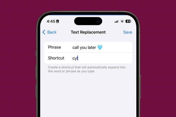 Image for article: How to Create Text Shortcuts on iPhone