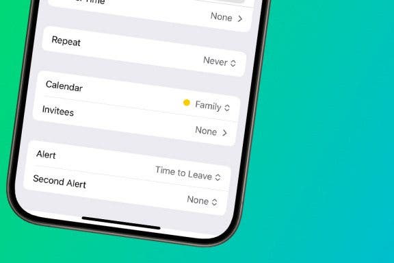 Image for article: How to Use Time to Leave Alerts in the Calendar App
