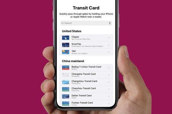 Image for article: How to Add Transit Cards to Your Wallet on iPhone
