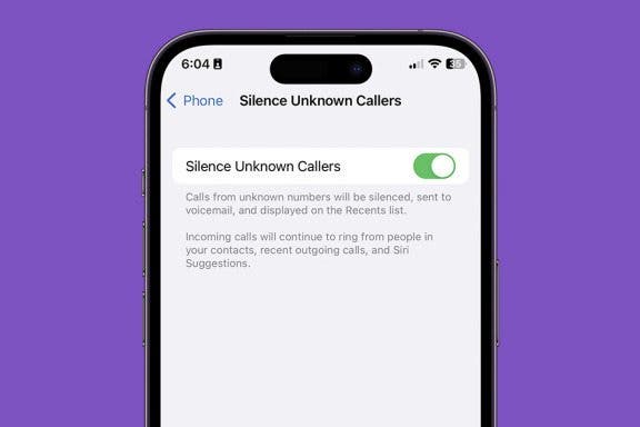 Image for article: How to Silence Unknown Callers without Blocking Them
