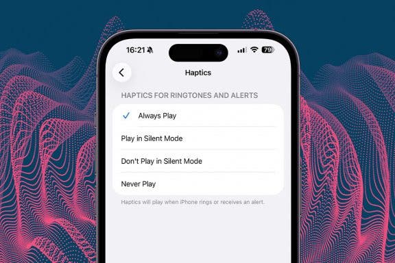 Image for article: How to Set Your iPhone on Vibrate for Calls & Texts