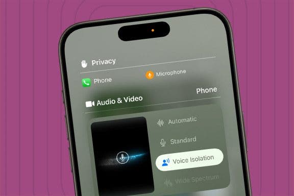 Image for article: Make Phone Calls Clearer with Voice Isolation on iPhone