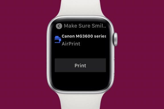 Image for article: How to Print from Apple Watch