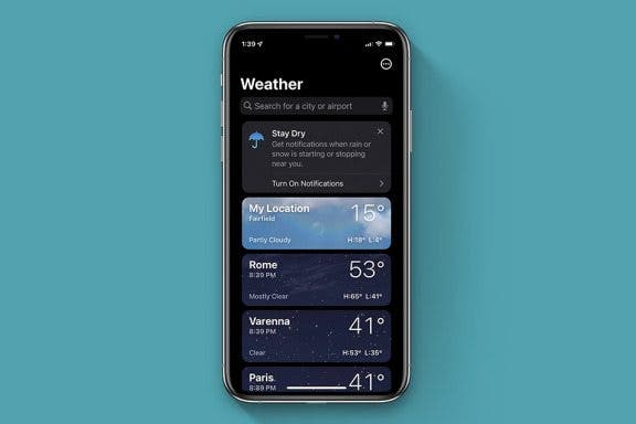 Image for article: How to Get Weather Alerts on Your iPhone